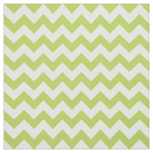 Green Zigzag, Green Chevron, Geometric Pattern Fabric