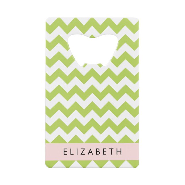 Green Zigzag, Green Chevron, Your Name (Front)