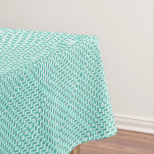 Green ZigZag Tablecloth