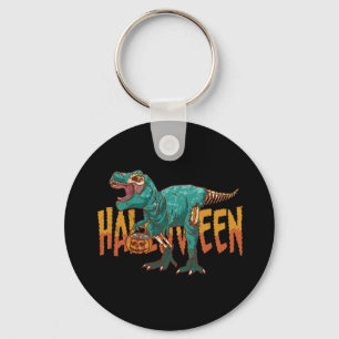 Green Zombie Rex Key Ring