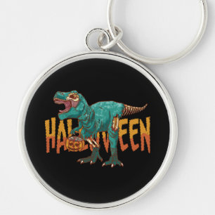 Green Zombie Rex Key Ring