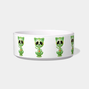 Green Zombie Sugar Kitten Bowl