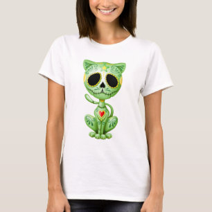 Green Zombie Sugar Kitten T-Shirt