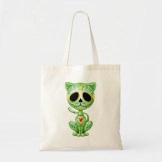 Green Zombie Sugar Kitten Tote Bag