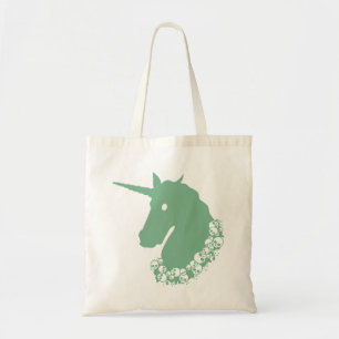Green Zombie Unicorn Tote Bag