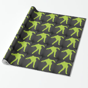 Green Zombie Wrapping Paper