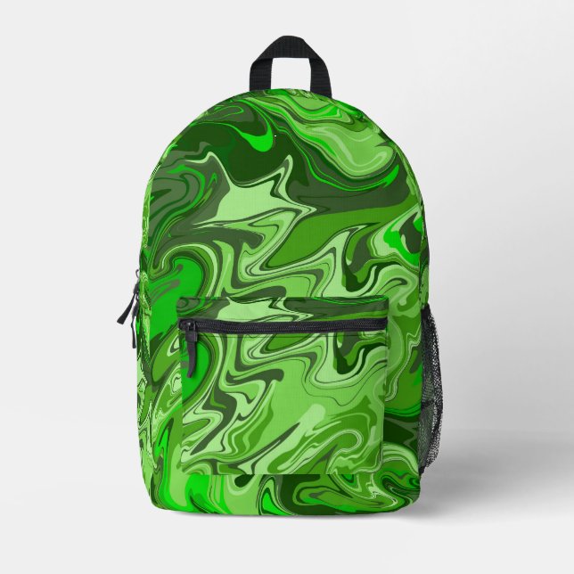 Green Zone Printed Backpack (Front)