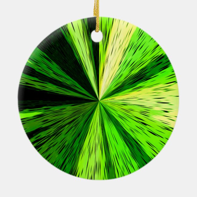 Green Zoom Green Ornament (Back)