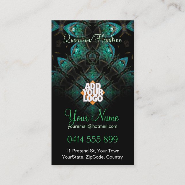 Greenada v3 Fractal Business Card (Front)