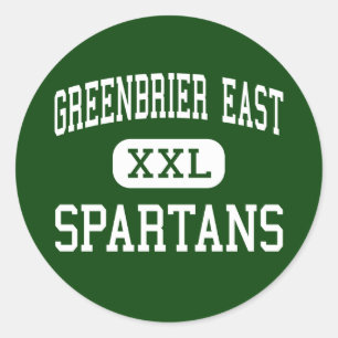 Greenbrier East - Spartans - High - Lewisburg Classic Round Sticker