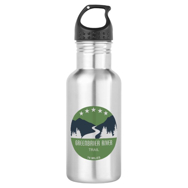 Greenbrier River Trail 532 Ml Water Bottle (Front)