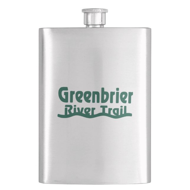 Greenbrier River Trail Hip Flask (Front)