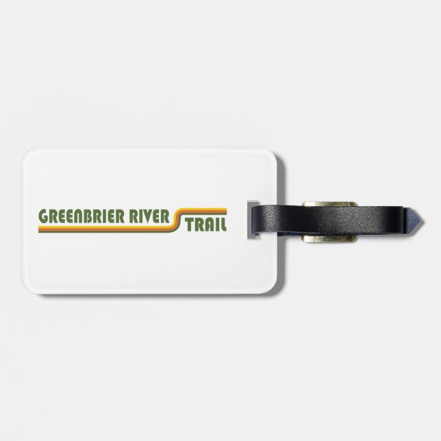 Greenbrier River Trail Luggage Tag (Back Horizontal)