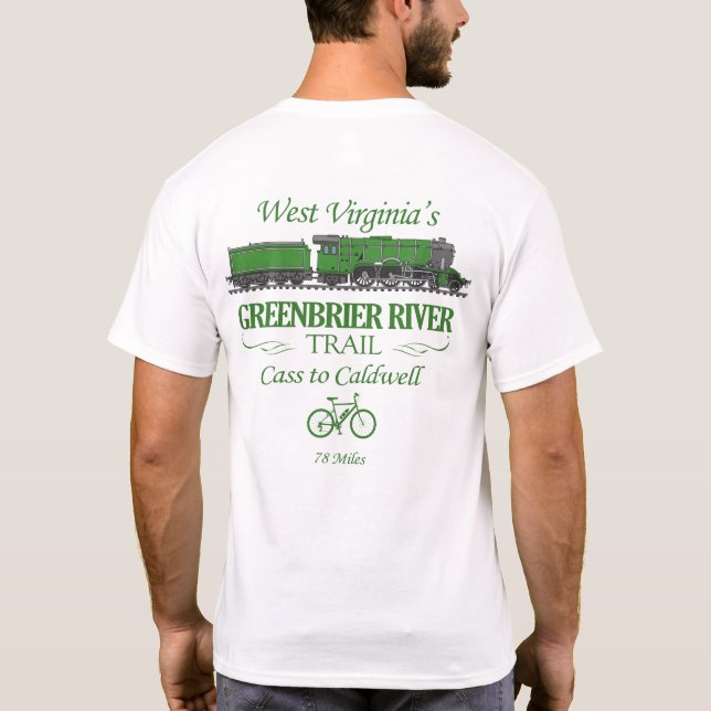 Greenbrier River Trail (RT2) T-Shirt (Back)