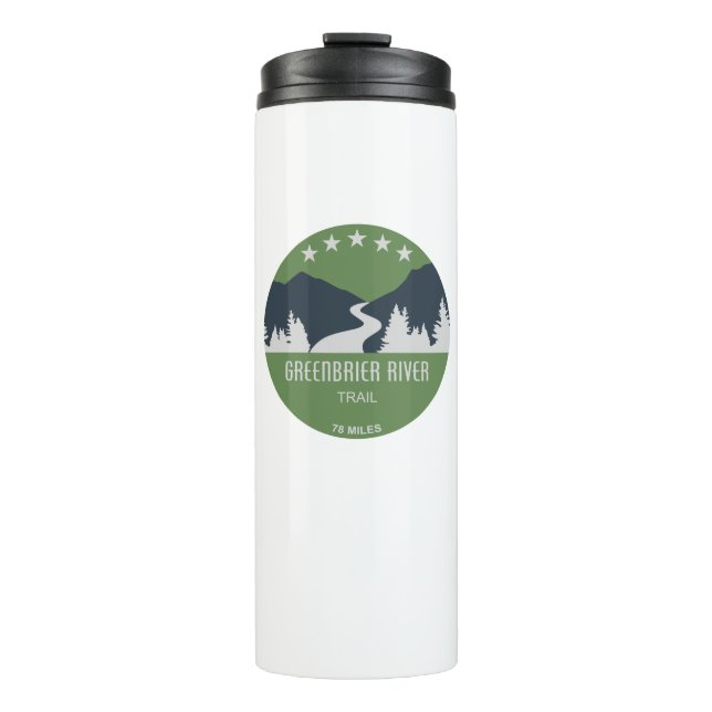 Greenbrier River Trail Thermal Tumbler (Front)