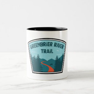 Greenbrier River Trail Two-Tone Coffee Mug