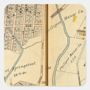 Greenburg, New York 13 Square Sticker