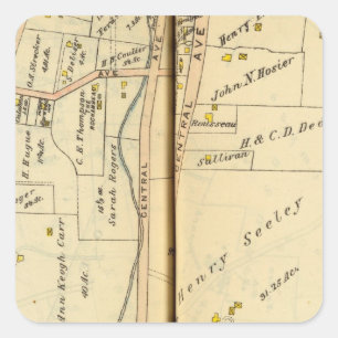 Greenburg, New York 2 Square Sticker