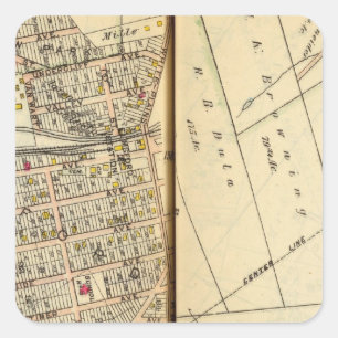 Greenburg, New York 4 Square Sticker