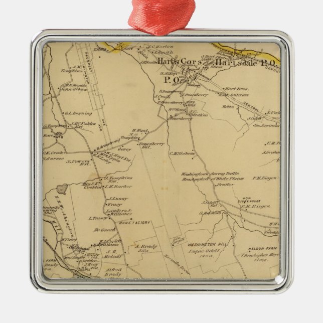 Greenburgh, New York Metal Tree Decoration (Front)
