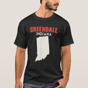 Greendale Indiana USA State America Travel Indiana T-Shirt