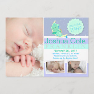 GreenDragon Photo Birth Announcement