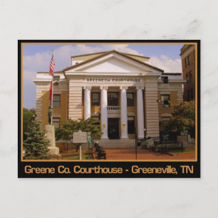 Greene County Courthouse - Greeneville, TN Postcard