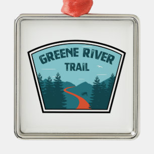 Greene River Trail Pennsylvania Metal Ornament