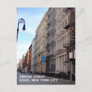 Greene Street SoHo Architecture New York City NYC Postcard