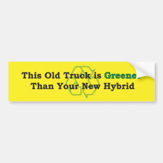 Greener Bumper Sticker