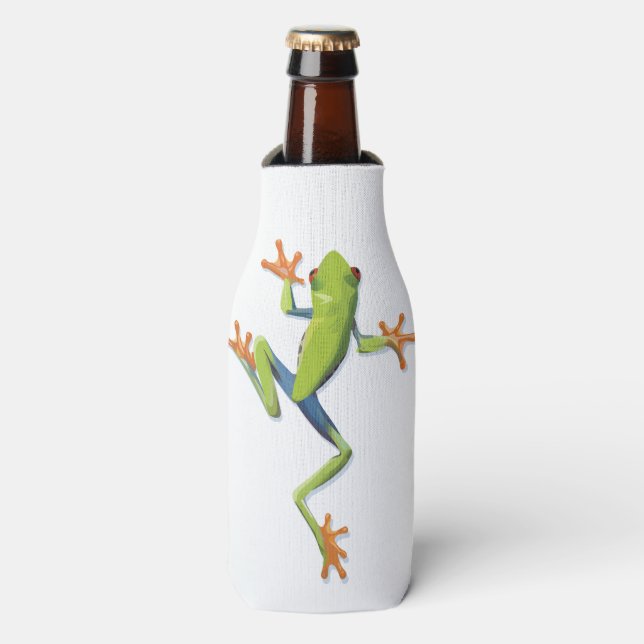Greenery Amphibian Tree-Frog  Bottle Cooler (Bottle Front)