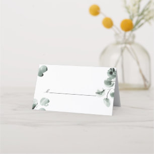 Greenery and Eucalyptus Scripted Place Card
