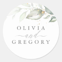 Greenery and Gold Elegant Romantic Wedding