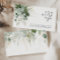 Greenery and Gold Leaf Wedding Website