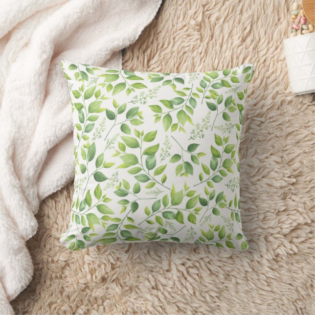 Greenery and Organic Pattern Cushion (Blanket)