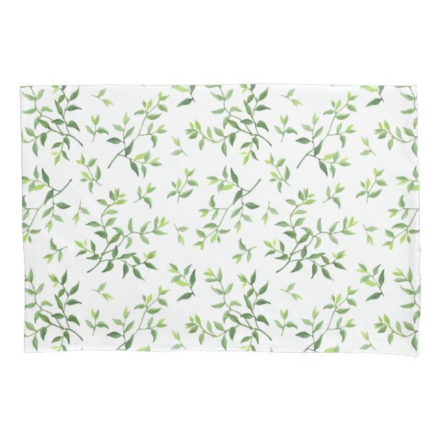 Greenery and Organic Pattern Pillowcase (Front)