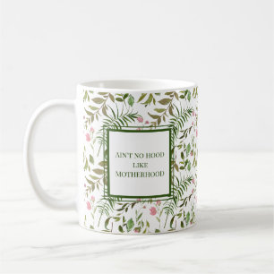 Greenery and Pink Funny Mum Coffee Mug