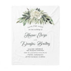 Greenery and White Peony Vintage Save the Date