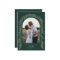 Greenery Arch Modern Script Photo Christmas