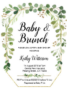 brunch baby shower invitations zazzle au
