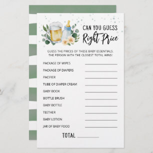 Greenery Baby Is Brewing Guess Right Price Game