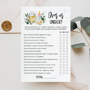 Greenery Baby Is Brewing Over Or Under Game Pink