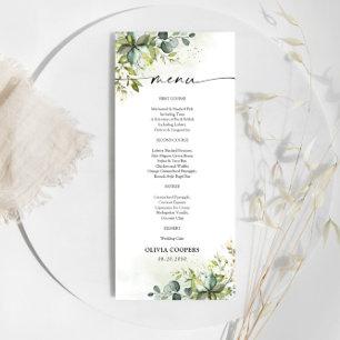 Greenery Baby Shower Menu