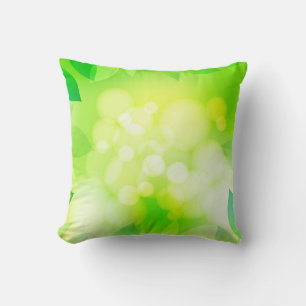 Greenery background scrapbooking cushion