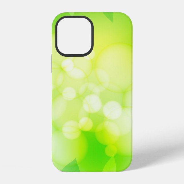 Greenery background scrapbooking iPhone case (Back)