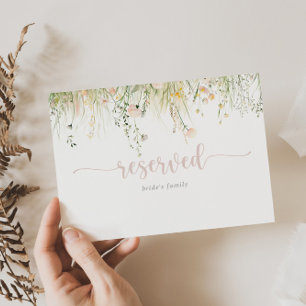 Greenery Boho Wildflower Wedding Reserved Sign