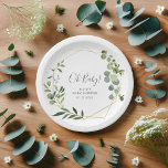 Greenery Botanical Baby Shower Paper Plate<br><div class="desc">This item matches our collection Greenery Baby Shower.</div>