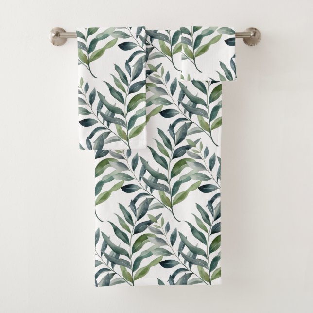Greenery Botanical Nature Towel Set (Insitu)
