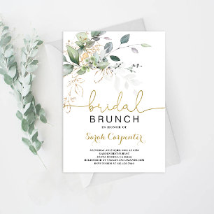 Greenery Bridal Shower Brunch invitation