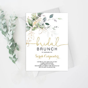 Greenery Bridal Shower Brunch invitation
